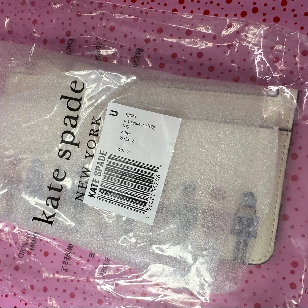 kate spade Oh What Fun! Nutcracker large slim cardholder NWT